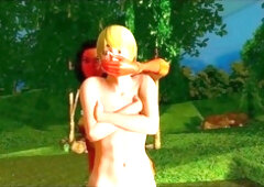 Shemale fucks guy, blowjob