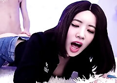 Anal therapy for slutty Korean stepsis in ripped jeans