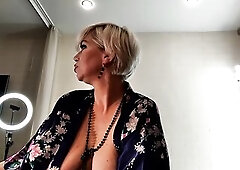 My wench and whore wife, her nice-looking large natural bazookas with big teats, and my dick in her pleasing throat and booty-plugs...)) BE SURE TO CH