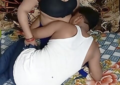 Beautiful bhabhi Manjushukla in a blue sari looking stunning