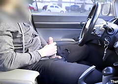 PUBLIC STREET GETTING OFF: Stroking off in the camper while people are ambling around me - Gigantic Popshot