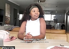 I knew this LARGE MELONS BLACK TEEN dreamed of Miami...guess her broke BF couldnt make it happen. This babe showed up complaining about him then bent 