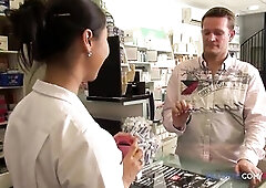 French pharmacist gets drilled in the butt by a massive ramrod