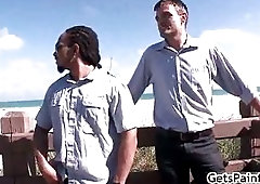 Castro getting his fat black dick sucked