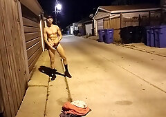 Jock Shoots On A Back Street