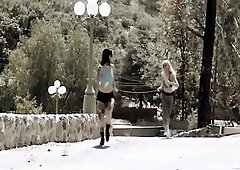 Talk Derby To Me Pt three Sovereign Syre and Arabelle Raphael - lesbo - blond - brunette hair - masturbation - aged - scissoring - s