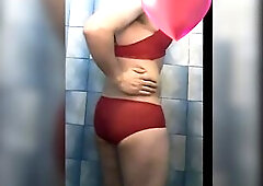 Sissy Marina in the shower