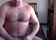 Verbal coach jerks off for neighbors to watch