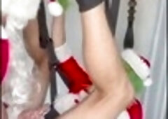 Raw anal creampie in uniform without a condom