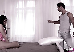 Fingered and Fucked - Teen Gets Horny Doing House Chores