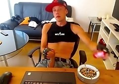 Some Other Smoke and Jerk Off in front of webcam