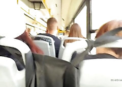 A stranger hotty jerked off and sucked my dong in a public bus full of people