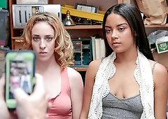 Hawt BFFs Bonnie Grey And Maya Bijou Caught Shoplifting And Punished