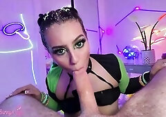 Pleasant Cutie Lani Rivers Gets Drilled In A Intimate Neon-Lit Room!