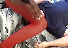 Black fem facesitting guy