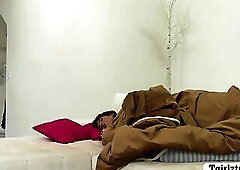 Shemale babysitter barebacked by her boss