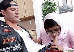 Two Arab ladies having their MILF and teen pussies drilled