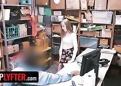 Shoplyfter - Glamorous Sweetheart Escorted To Backroom After Being Caught Stealing Merchandise