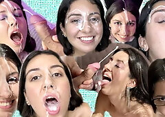 Huge Cumshots Compilation - Facial - Cum in Mouth