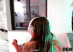 DEBT4k. Hawt witch Una Fairy sucks large collector's ramrod