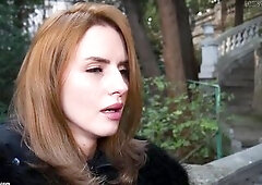 See a actually marvelous woman taking her time with a cigarette outdoors. Taking a stroll, that babe decided to have a fun a pair of minutes by making