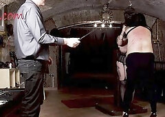 2 big beautiful woman slaves are willing to be whipped by Dr Lomp.