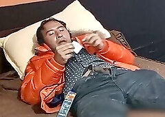 ejaculating in a lodging with a condom