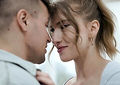 Gorgeous hussy emotional adult scene