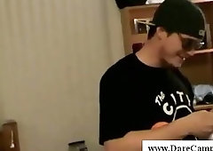 Bi college boys get jerked by both sexes