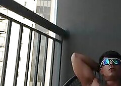 Pleasure in the balcony