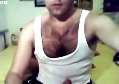 horny steve shows his huge cock