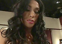 Shemale and gf gangbang male slut