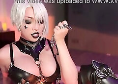 Space Marine nun goes excited with Slaanesh demon