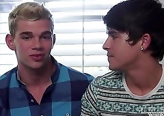 Big dick twink anal sex with cumshot