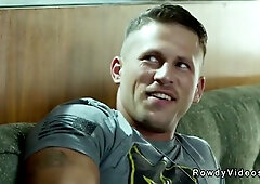 Trevor Harris, Jkab Ethan Dale And Roman Todd - Threesome Gay Military Anal Action In Bedroom