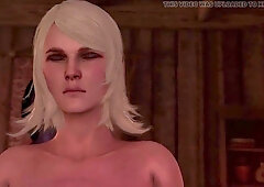 2 hawt trans wizards screw the cute little-breasted Ciri hard.