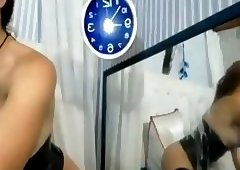 Tatty mirror cumshot