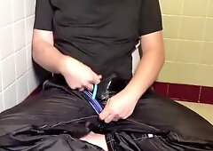 Shiny Nylon Make Water with Umbro Shorts