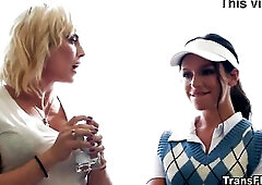 April was invited to go golfing with the executives of her company