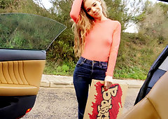 Sabrina Spice is sucking the cock in POV outdoor