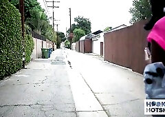 Black teen fuckdoll Kandie Monae gets smashed coarse by Hookup Hotshot