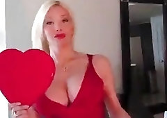 Big Tits Blonde Wants to be Your Valentine