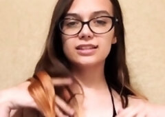 Amateur sweet blonde babe sucking cock