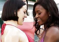 GIRLSWAY - Wicked Natalie Brooks Oils Up Besties Nicole Kitt & Lucy Lotus For Hawt Bikini Photoshoot