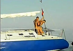 Gay train on the yacht