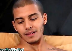 Black jock blindfolded