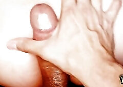 Real wife POV assjob + spunk fountain