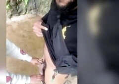 Took my Hood Hoe on a Hike … Ghetto Snatch Creaming on Me ‍