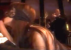 Brunette MILF Yasmine Lafitte - Cumshot vintage threesome orgy