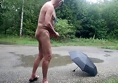 exhibition in the rain